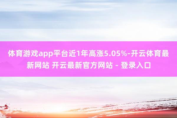 体育游戏app平台近1年高涨5.05%-开云体育最新网站 开云最新官方网站 - 登录入口