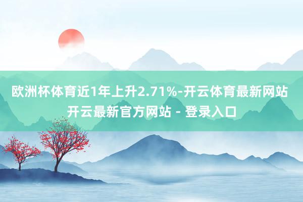 欧洲杯体育近1年上升2.71%-开云体育最新网站 开云最新官方网站 - 登录入口