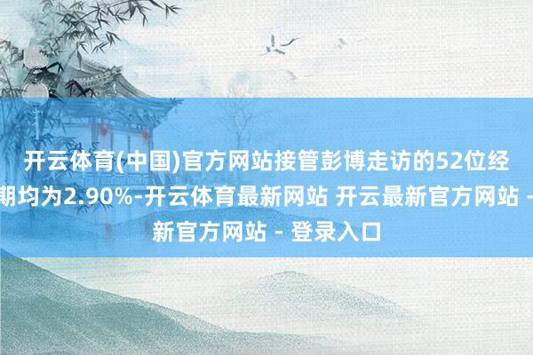 开云体育(中国)官方网站　　接管彭博走访的52位经济学家预期均为2.90%-开云体育最新网站 开云最新官方网站 - 登录入口