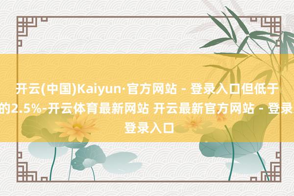 开云(中国)Kaiyun·官方网站 - 登录入口但低于1月的2.5%-开云体育最新网站 开云最新官方网站 - 登录入口