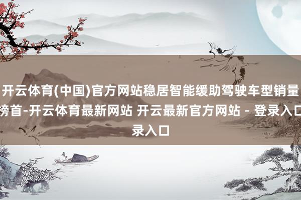开云体育(中国)官方网站稳居智能缓助驾驶车型销量榜首-开云体育最新网站 开云最新官方网站 - 登录入口