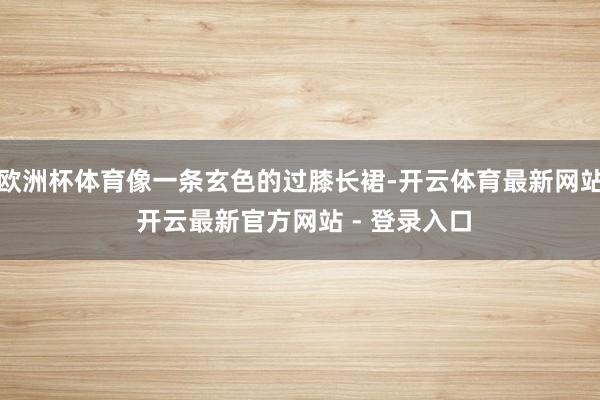 欧洲杯体育像一条玄色的过膝长裙-开云体育最新网站 开云最新官方网站 - 登录入口