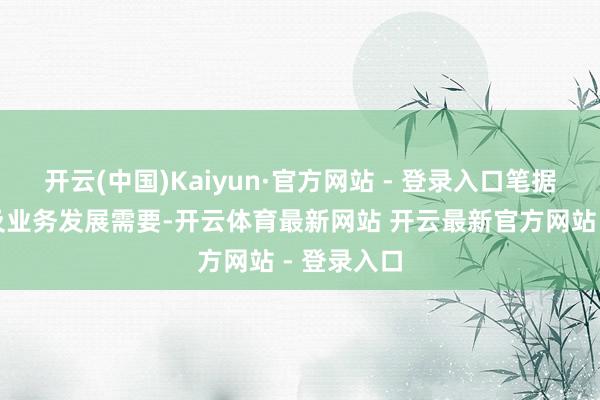 开云(中国)Kaiyun·官方网站 - 登录入口笔据公司策略及业务发展需要-开云体育最新网站 开云最新官方网站 - 登录入口